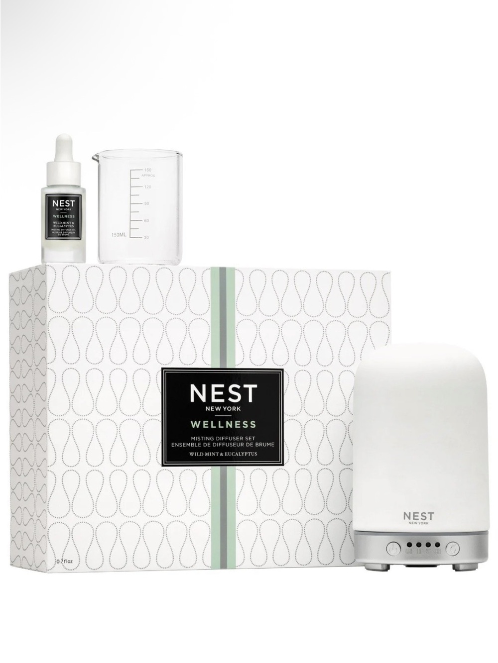 NEST Wellness Mist Diffuser Set - Wild Mint & Eucalyptus